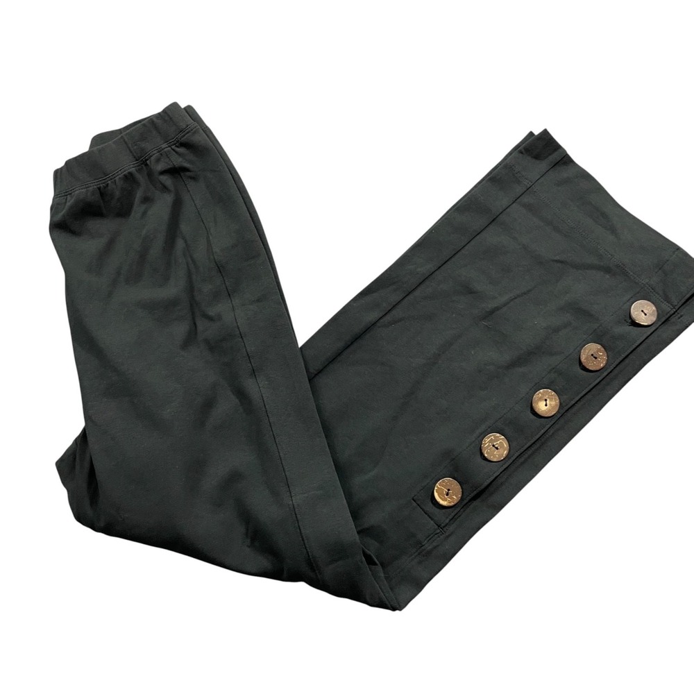 Soft Surroundings XS black Cotton‎ Blend NEW w/o tags Gentle Breeze Crop Pants